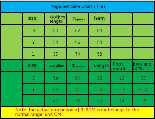 Yoga Fitness Exercise Running Clothes