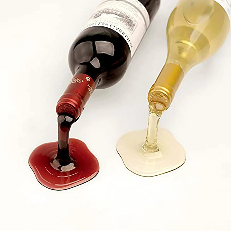 Home Desktop Personality Overflow Shelf Spilled Wine Bottle Holder