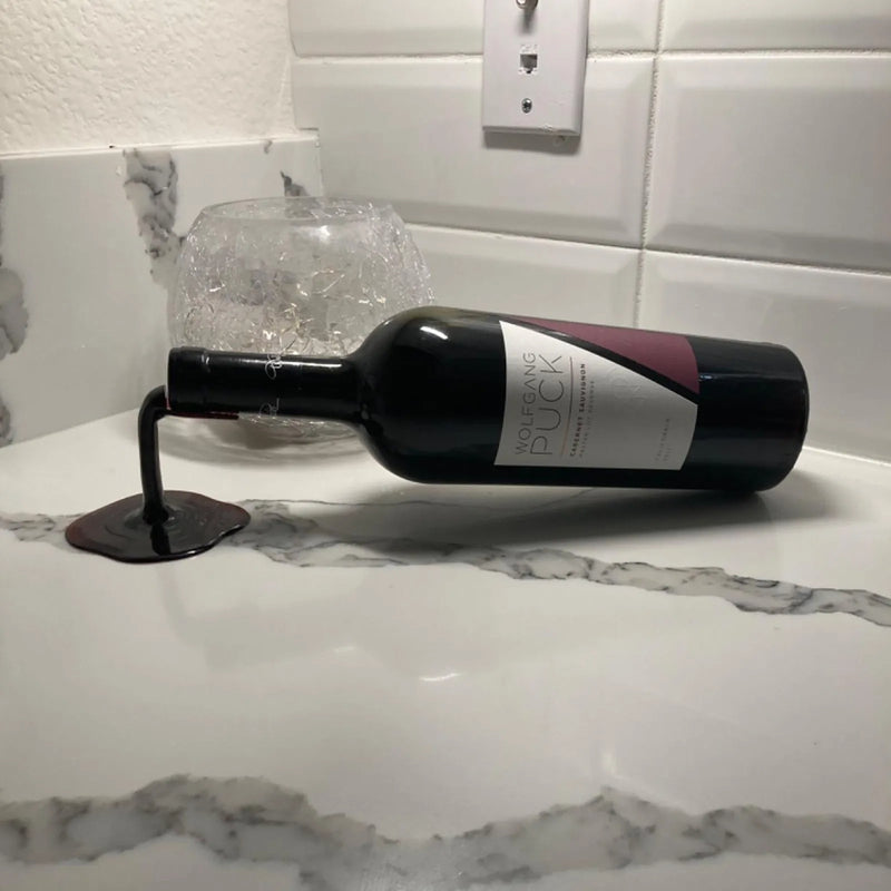 Home Desktop Personality Overflow Shelf Spilled Wine Bottle Holder