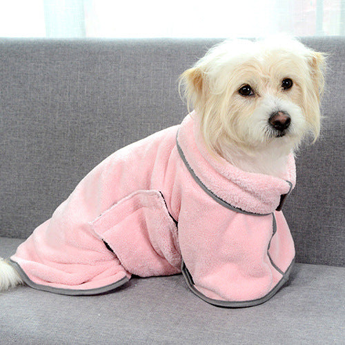 Quick-drying Pet Absorbent Towel Dog Bathrobe