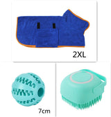 Silicone Dog Bath Massage Gloves Brush